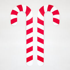 Click here to see Adams&Co 70657 70657 26x72x.5 wood candy canes, red, white Believe In Kindness Collection