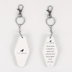 Click here to see Adams&Co 11162 11162 1.7x3.5x.5 rvs wd keychain (TME GVN) white, black