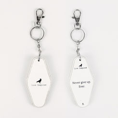 Click here to see Adams&Co 11165 11165 1.7x3.5x.5 rvs wd keychain (NVR GV UP) white, black