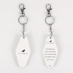 Click here to see Adams&Co 11173 11173 1.7x3.5x.5 rvs wd keychain (DO) white, black