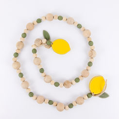 Click here to see Adams&Co 45069 45069 44x3x1 wood bead garland (LEMON) multicolor Life Is Sweet Collection