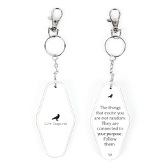 Click here to see Adams&Co 11308 11308 3.5x1.7x.5 rvs wd keychain (THNGS) white, black
