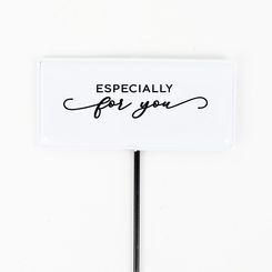 Click here to see Adams&Co 11343 11343 6x12x.5 enamel pick (ESPECIALLY) white, black Floral Accessories Collection