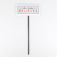 Click here to see Adams&Co 70920 70920 6x3 metal stake (HOME BELIEVES) multicolor Believe In Kindness Collection