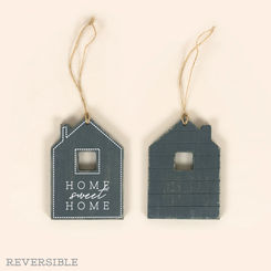 Click here to see Adams&Co 15671 15671 3x5x.25 reversible wood tag (HOME) grey, white  