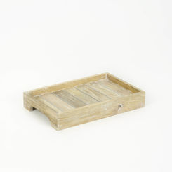 Click here to see Adams&Co 11520 11520 16x3x10 mango tray, natural, white Mango Wood Collection