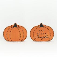Click here to see Adams&Co 55232 55232 7x5x1.5 reversible wood shape (PUMPKIN) orange, black Holidays At The Haunted Mansion Collection