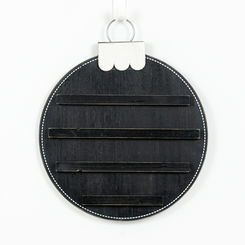 Click here to see Adams&Co 75495 75495 14x17x1.5 round wood ornament (LETTERBOARD) black, white  