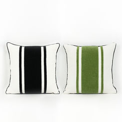 Click here to see Adams&Co 11595 11595 18x18 reversible pillow (STRIPE) multicolor