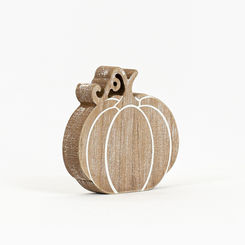 Click here to see Adams&Co 60222 60222 6x5x1 wood cutout (PUMPKIN) natural, white The Adams Family Collection