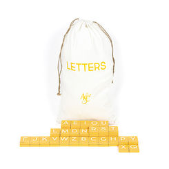 Click here to see Adams&Co 15723 15723 11x20x.25 bag 70 pieces 2x2x.25 (MUSTARD) yellow, white Letterboard Collection