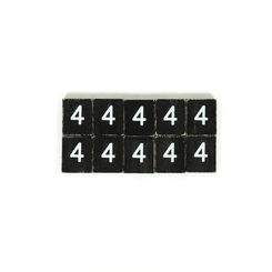 Click here to see Adams&Co 15757 15757 2x2x.25 wood letter tiles set of ten (4) black, white