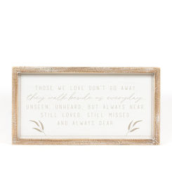 Click here to see Adams&Co 15771 15771 15x8x1.5 wood frame sign (DEAR) white, grey