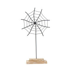 Click here to see Adams&Co 50430 50430 8x15x2.75 metal cutout on stand (SPIDER WEB) black The Adams Family Collection