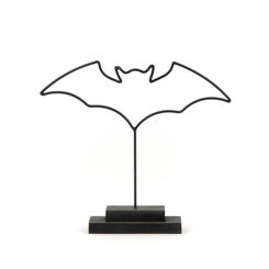 Click here to see Adams&Co 50425 50425 10x10x5 metal cutout on stand (BAT) black The Adams Family Collection