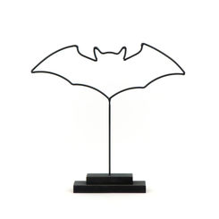 Click here to see Adams&Co 50424 50424 12x11x5 metal cutout on stand (BAT) black The Adams Family Collection