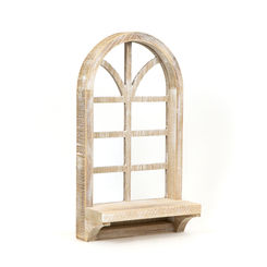 Click here to see Adams&Co 15819 15819 10x17x4.25 wood frame with shelf (WINDOW) natural Accessories Collection