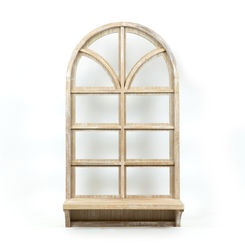 Click here to see Adams&Co 15818 15818 20x36x6.25 wood frame with shelf (WINDOW) natural Accessories Collection