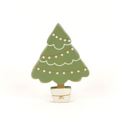 Click here to see Adams&Co 71180 71180 4x6x1 chunky wood shape (TREE) multicolor Feeling Frosty Collection