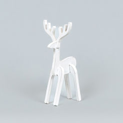 Click here to see Adams&Co 71129 71129 4x10x4.25 wood cutout (REINDEER) white