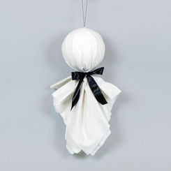 Click here to see Adams&Co 55271 55271 8x16x4.25 cloth ornament (GHOST) white, black