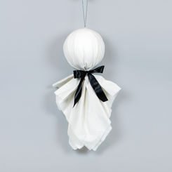 Click here to see Adams&Co 55270 55270 12x26x7 cloth ornament (GHOST) white, black