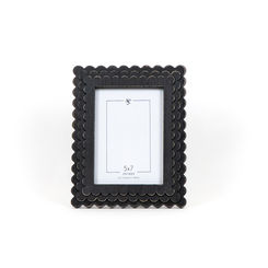Click here to see Adams&Co 11804 11804 8x10x.1 wood photo frame (SCALLOP) black (5x7)