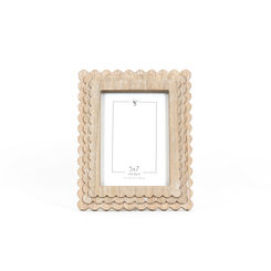 Click here to see Adams&Co 11845 11845 8x10x1 wood photo frame (SCALLOP) natural (5x7) Scalloped Frames Collection