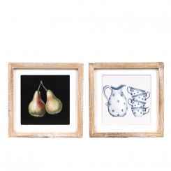 Click here to see Adams&Co 11855 11855 11x11x1.5 reversible wood frame sign (PEAR/PITCHER) multicolor