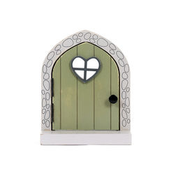 Click here to see Adams&Co 11852 11852 5x6x2.5 wood door with shelf (FAIRY) multicolor Pixie Dust Collection