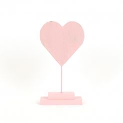 Click here to see Adams&Co 20108 20108 5x10x2 wood cutout on stand (HEART) pink, white Lucky In Love Collection