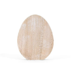 Click here to see Adams&Co 30291 30291 5x6x1 wood cutout shape (EGG) natural, white Cottontail Collection