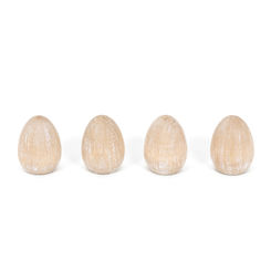 Click here to see Adams&Co 30288 30288 1x2x1 wood shapes set of four (EGGS) natural, white Cottontail Collection