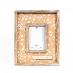 Click here to see Adams&Co 11888 11888 10x13x1.5 wood photo frame (LOVE MOM) multicolor (4x6)