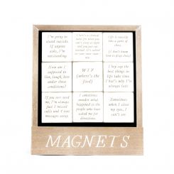 Click here to see Adams&Co 11875 11875 3x3x.5 wood inspirational magnets set/9 tiles, white/natural 