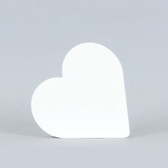 Click here to see Adams&Co 20125 20125 7x7x1 reversible wood cutout (HEART) white Lucky In Love Collection