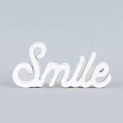 Click here to see Adams&Co 45164 45164 10x5x1 wood cutout (SMILE) white 