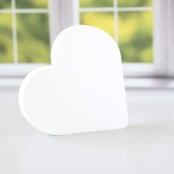 Click here to see Adams&Co 20130 20130 7x7x1 reversible wood cutout (HEART) white Lucky In Love Collection