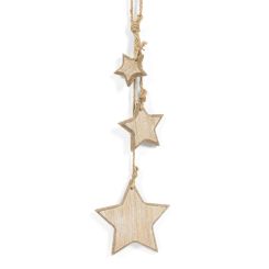 Click here to see Adams&Co 11895 11895 4x12x1 wood dangles (STAR) natural Dangles Collection