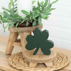 Click here to see Adams&Co 20132 20132 5x5x1 wood cutout shape (CLOVER) green Lucky In Love Collection
