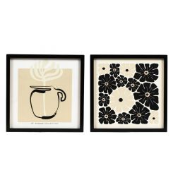 Click here to see Adams&Co 11925 11925 13x13x1.5 reversible wood frame sign (FLOWER) multicolor Ukiyo Collection