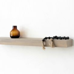 Click here to see Adams&Co 11920 11920 35x6x3 floating wood shelf, brown Ukiyo Collection