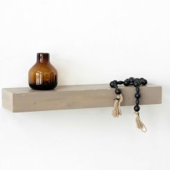 Click here to see Adams&Co 11919 11919 24x6x3 floating wood shelf, brown Ukiyo Collection