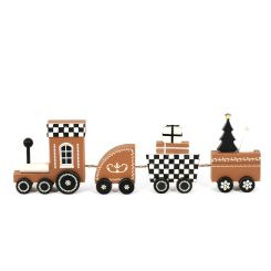 Click here to see Adams&Co 71277 71277 18x6x2 wooden train (CHRISTMAS) multicolor  