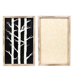 Click here to see Adams&Co 50515 50515 13x20x1.5 reversible wood frame sign (TREE/PUMPKIN) multicolor  Bad to the Bone collection