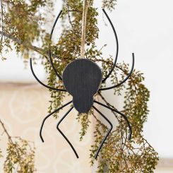 Click here to see Adams&Co 50512 50512 7x10x.5 ornament (SPIDER) black  Spooky Harvest Collection