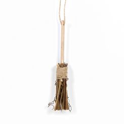 Click here to see Adams&Co 50498 50498 2x6 hanging wooden broom, brown, natural 