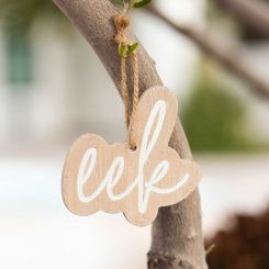 Click here to see Adams&Co 50491 50491 4x4x.25 wood ornament (EEK) natural, white The Adams Family Collection