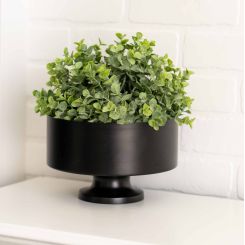 Click here to see Adams&Co 11977 11977 8x5x8 iron fruit bowl, black  Sundara Collection