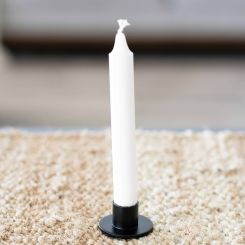 Click here to see Adams&Co 11978 11978 2x1x2 iron candle holder, black  Sundara Collection